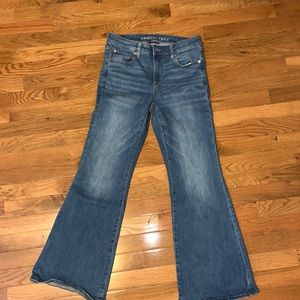 American Eagle Next Level Low Rise Flare Jeans - size 4 short